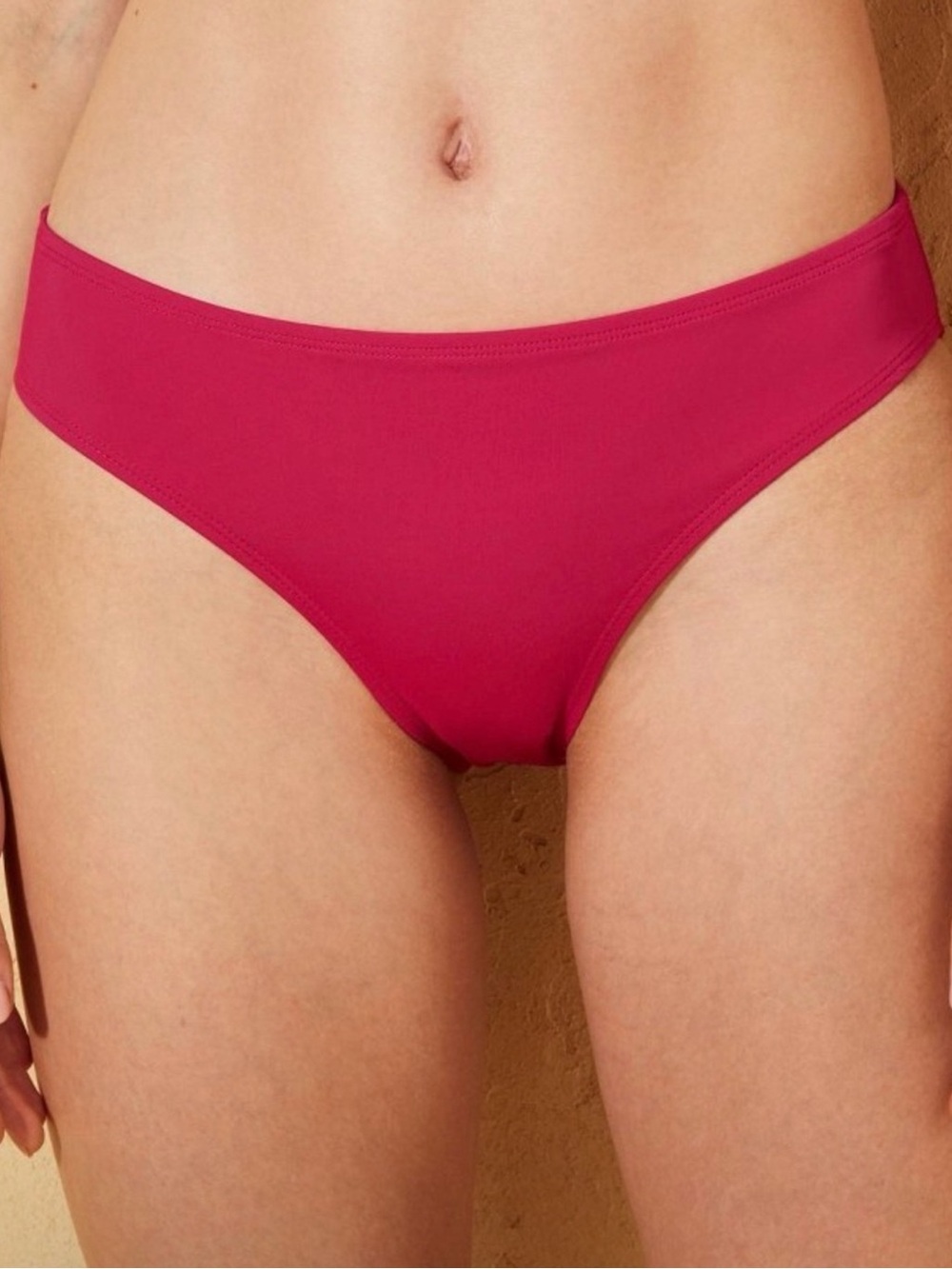 Andie Women's Seamless Bikini Brief - Pink Magenta
